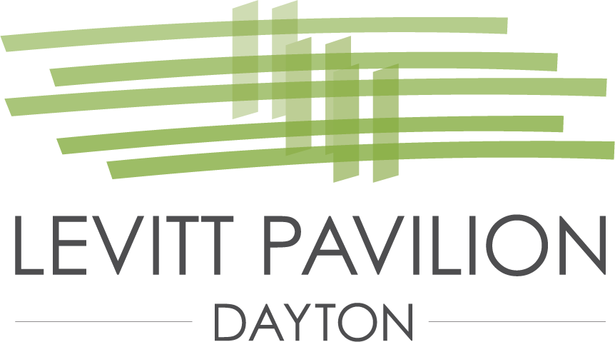 Media Kit Levitt Pavilion Dayton Logo grey and green