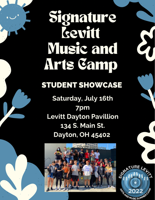 summer camp students at Levitt Pavilion Dayton