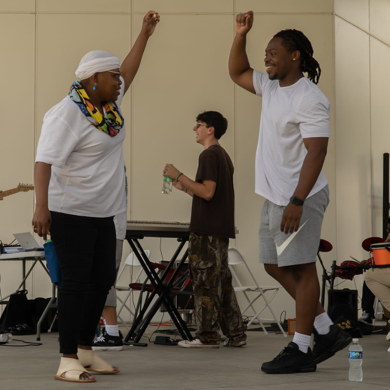 Director and student at the Signature Levitt Summer Camp