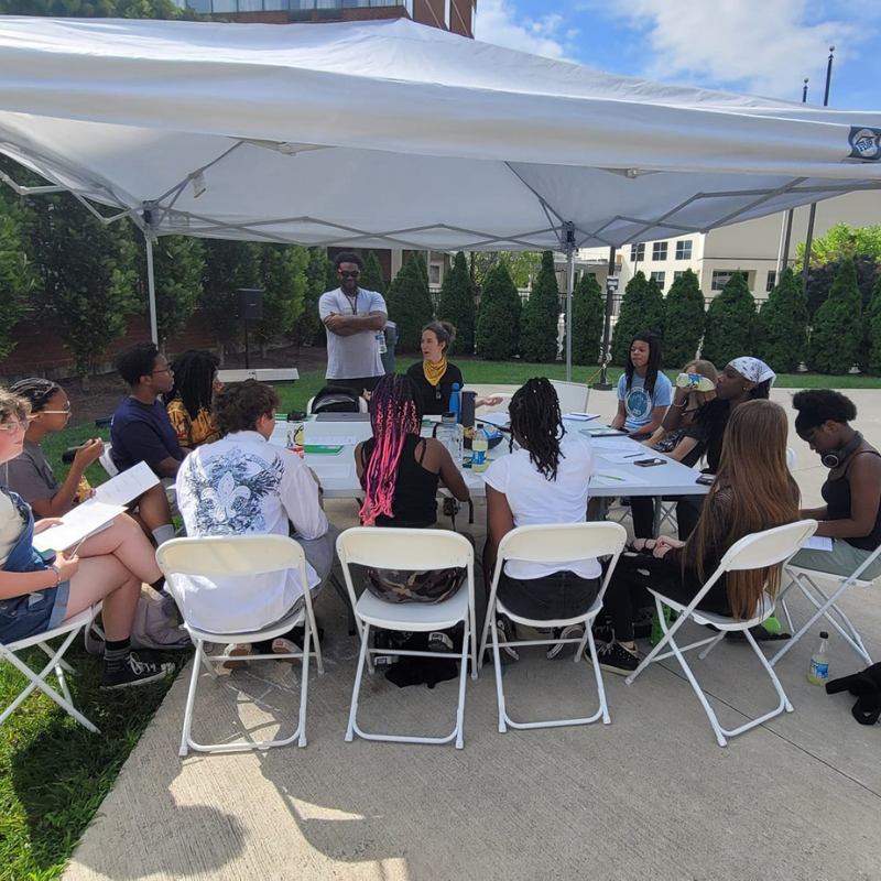 group learning at dayton summer camp