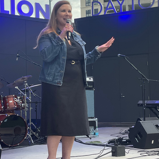 Sharon Yazowski at the Levitt Dayton