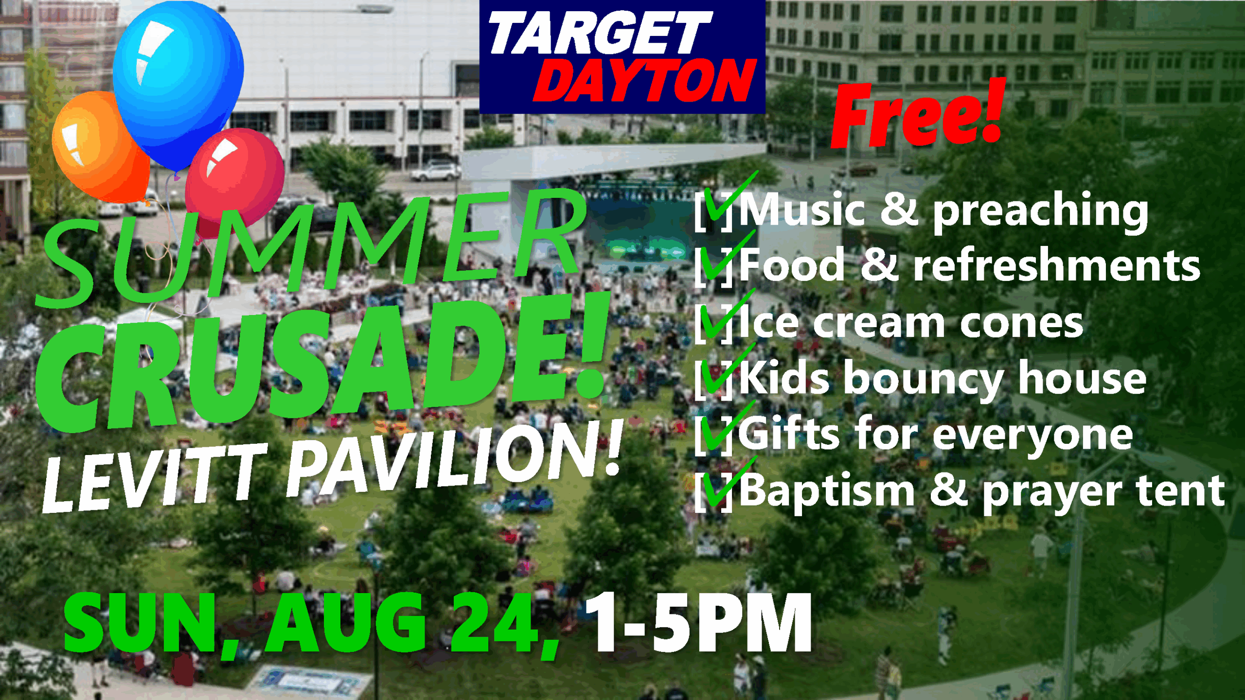 Target Dayton summer crusade